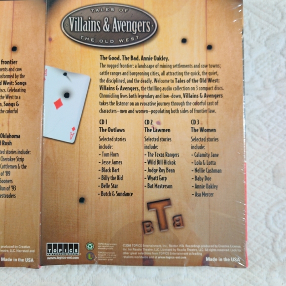 Tales Of The Old West Villains And Adventures Songs And Stories Brand New Sealed - Picture 5 of 7